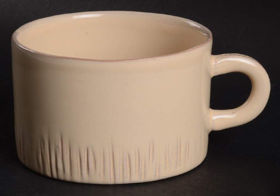 Bellezza Buttercream Cappucino Cup/Mug by Vietri (Italy)-1
