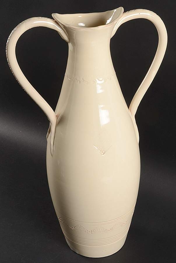 Bellezza Buttercream 19" Vase by Vietri (Italy)-1