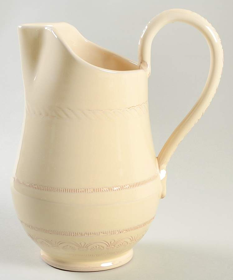 Bellezza Buttercream 40 Oz Pitcher by Vietri (Italy)-1
