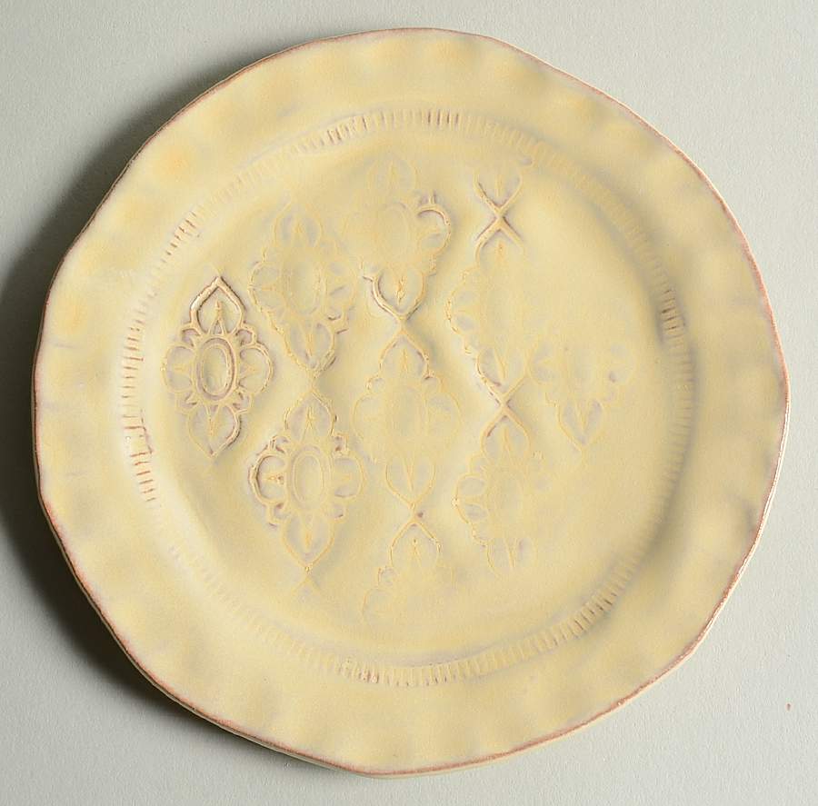 Bellezza Buttercream Canape Plate by Vietri (Italy)-1