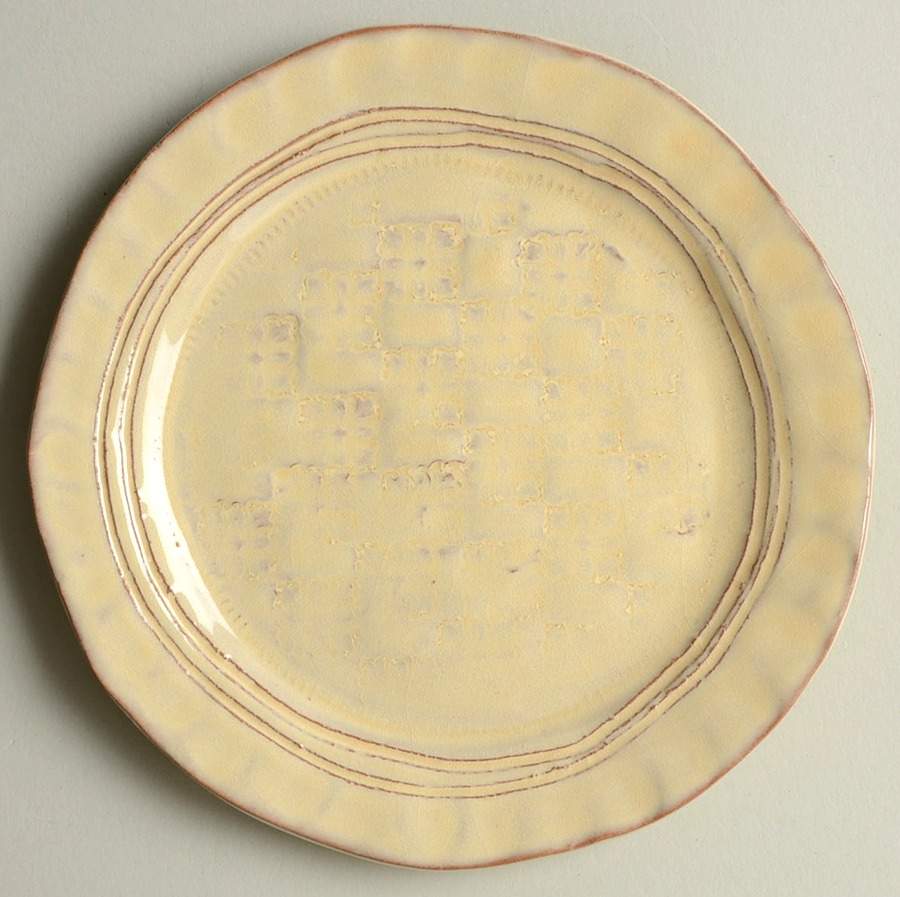 Bellezza Buttercream Canape Plate by Vietri (Italy)-1