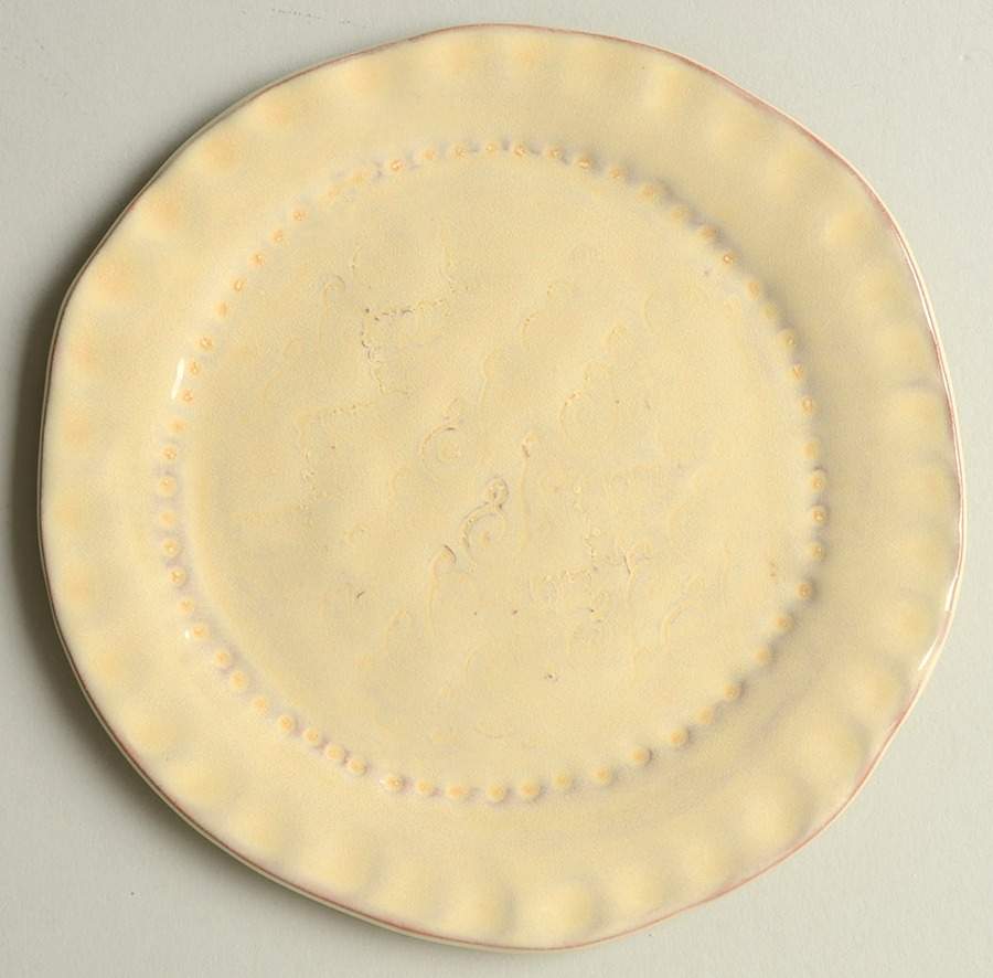 Bellezza Buttercream Canape Plate by Vietri (Italy)-1