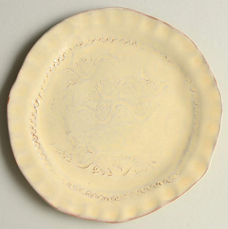 Bellezza Buttercream Canape Plate by Vietri (Italy)-1