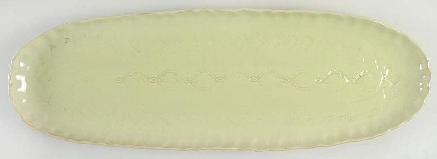 Bellezza Celadon 20" Oval Serving Platter by Vietri (Italy)-1