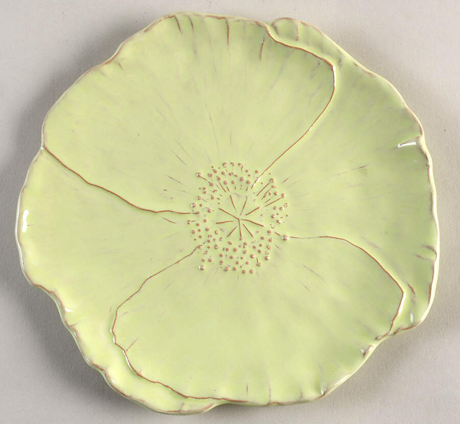 Bellezza Celadon Figural Salad Plate by Vietri (Italy)-1
