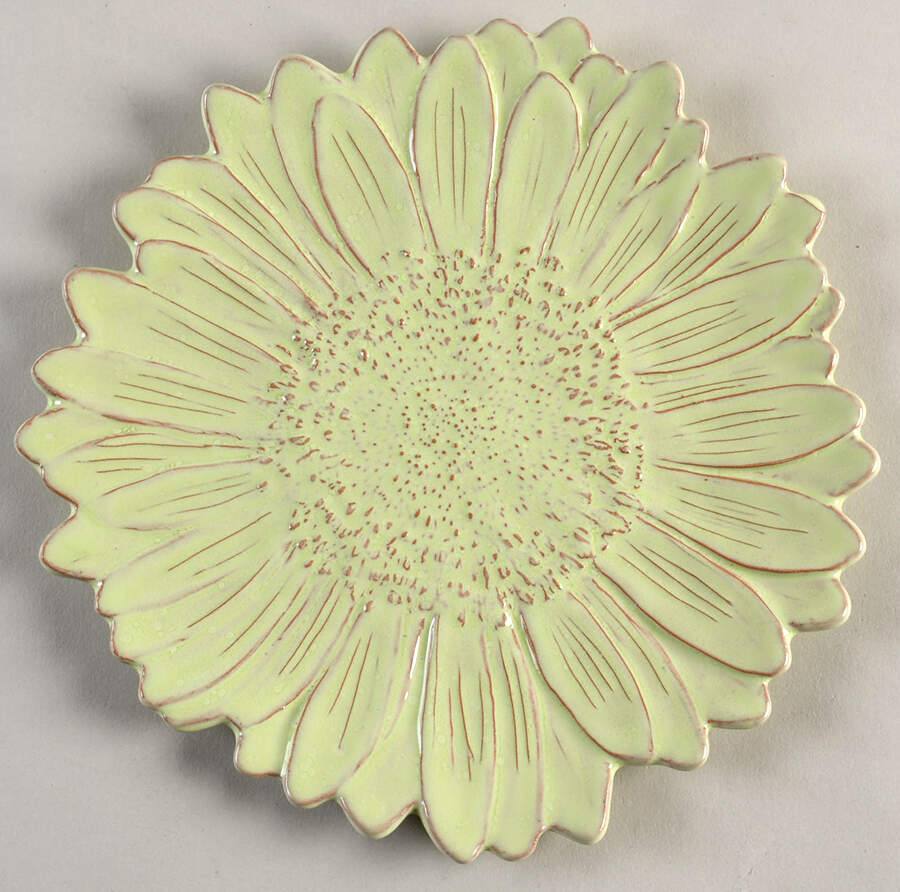 Bellezza Celadon Figural Salad Plate by Vietri (Italy)-1