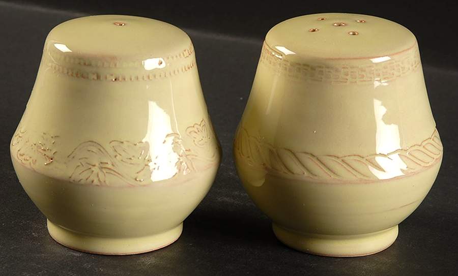 Bellezza Celadon Salt & Pepper Set by Vietri (Italy)-1