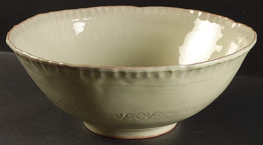Bellezza Celadon 11" Round Serving Bowl by Vietri (Italy)-1