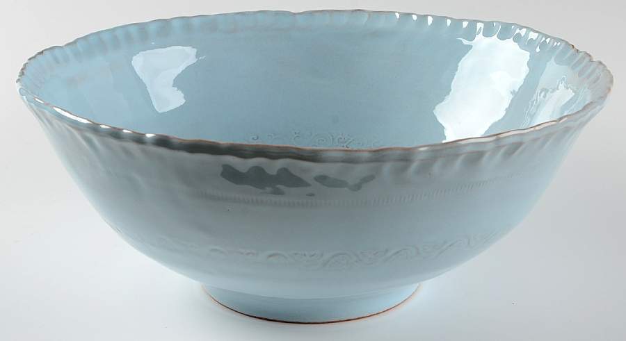 Bellezza Sky Blue 11" Round Serving Bowl by Vietri (Italy)-1
