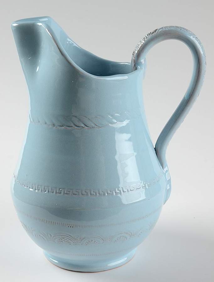Bellezza Sky Blue 40 Oz Pitcher by Vietri (Italy)-1