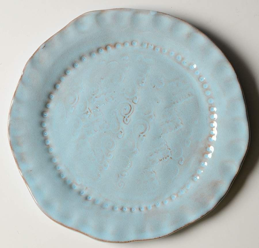 Bellezza Sky Blue Canape Plate by Vietri (Italy)-1