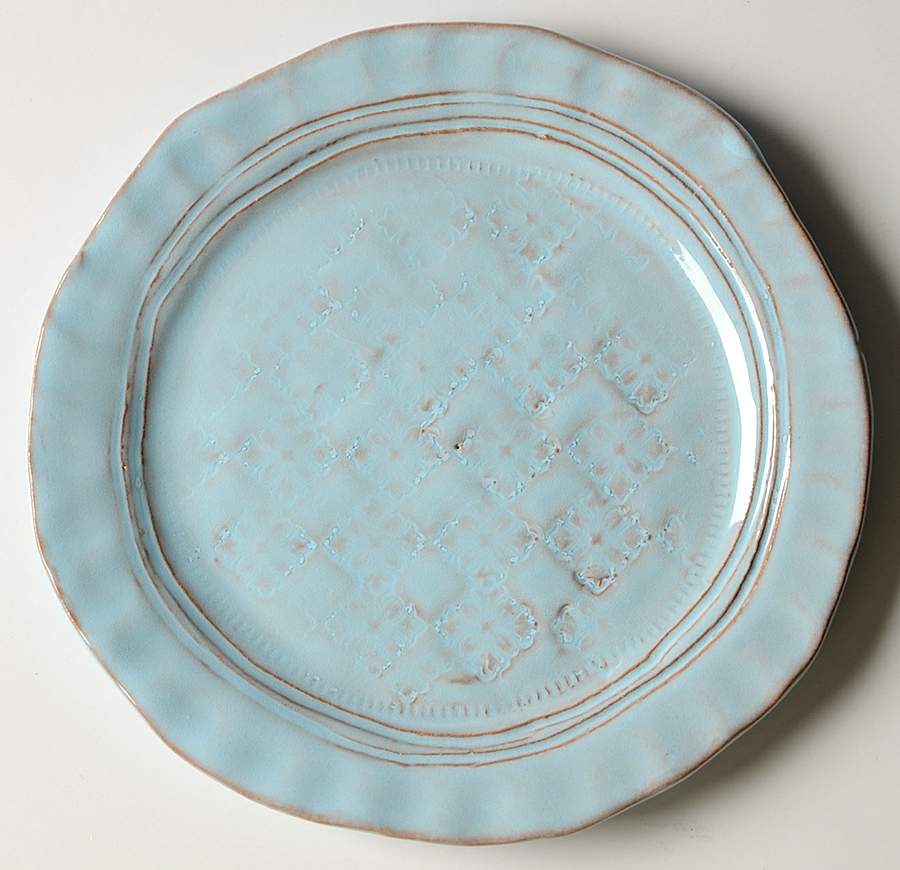 Bellezza Sky Blue Canape Plate by Vietri (Italy)-1