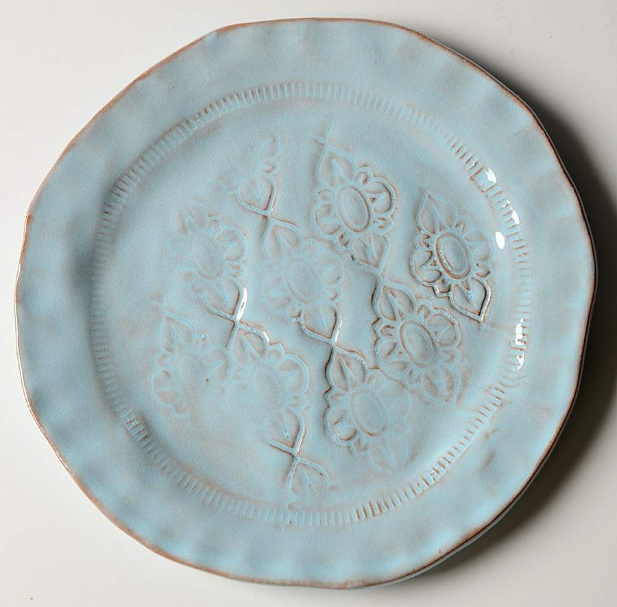 Bellezza Sky Blue Canape Plate by Vietri (Italy)-1