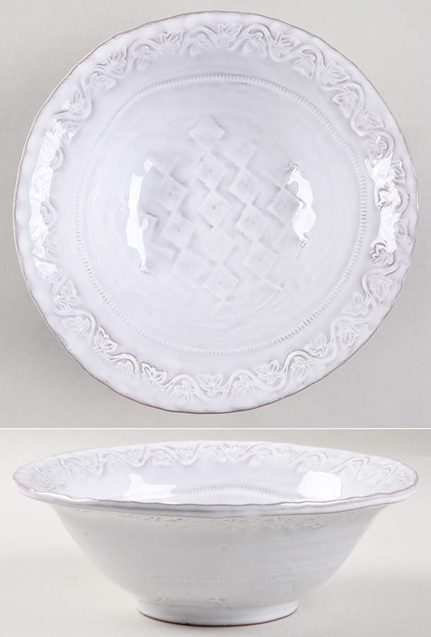Bellezza White Coupe Cereal Bowl by Vietri (Italy)-1