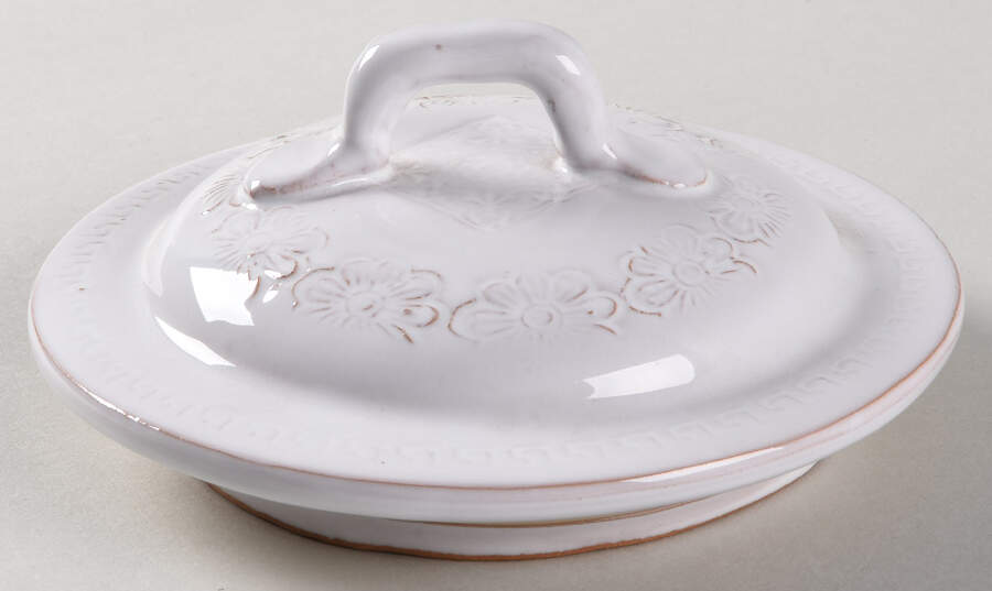 Bellezza White Lid for Large Canister by Vietri (Italy)-1