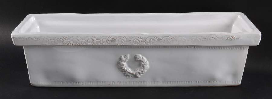 Bellezza White Large Cachepot by Vietri (Italy)-1
