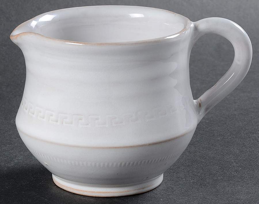 Bellezza White Creamer by Vietri (Italy)-1