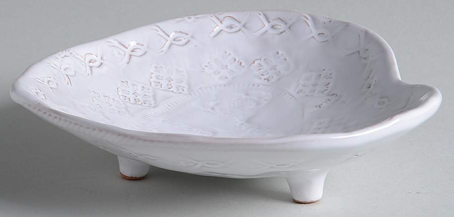 Bellezza White Heart Shaped Dish by Vietri (Italy)-1