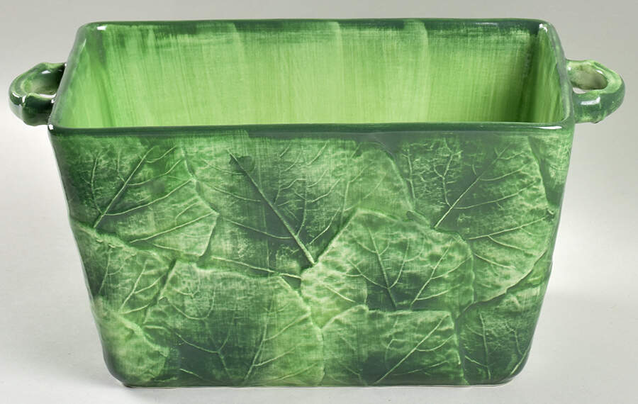 Foglia Fresca Bread Box No Lid by Vietri (Italy)-1