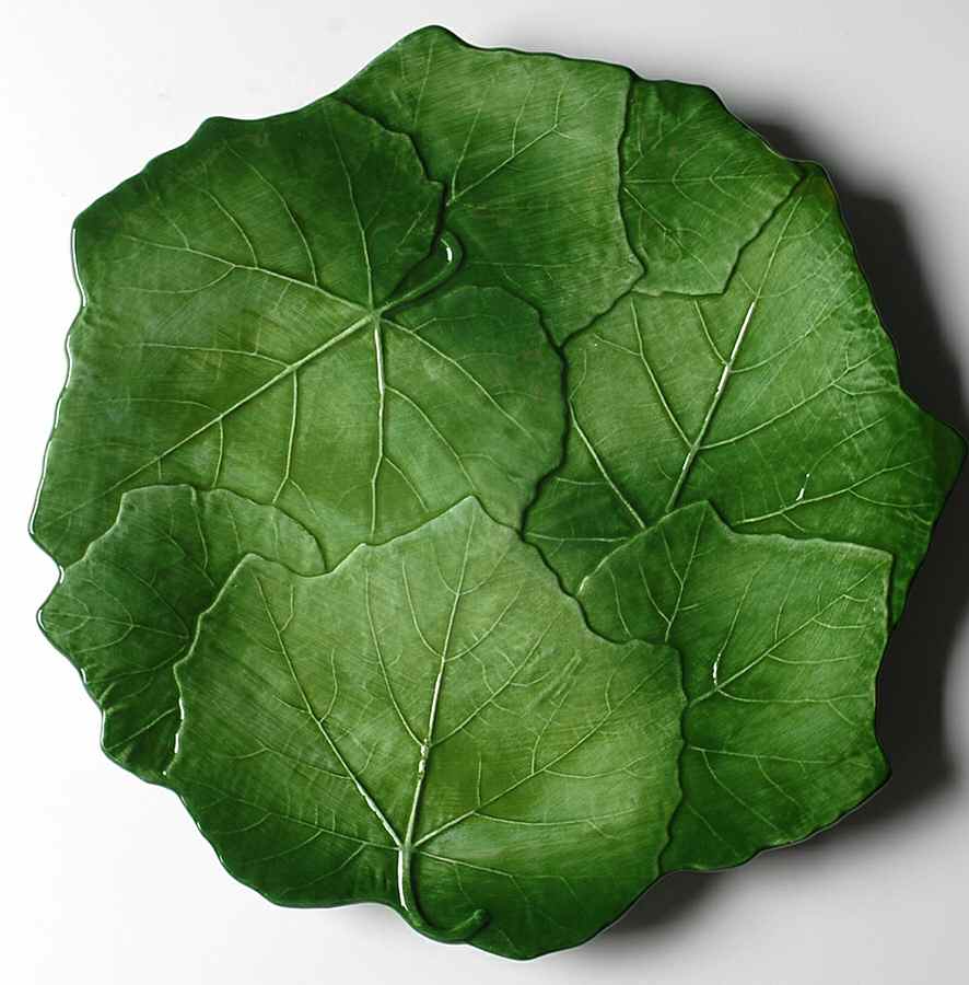 Foglia Fresca Dinner Plate by Vietri (Italy)-1