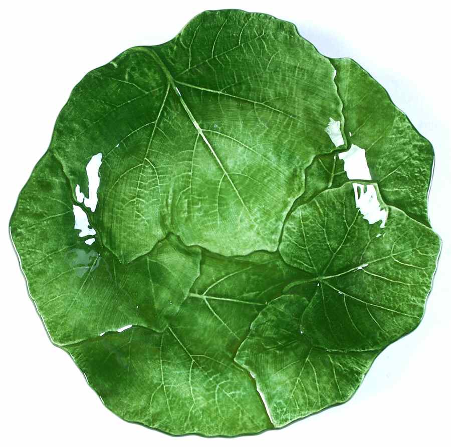 Foglia Fresca Salad Plate by Vietri (Italy)-1
