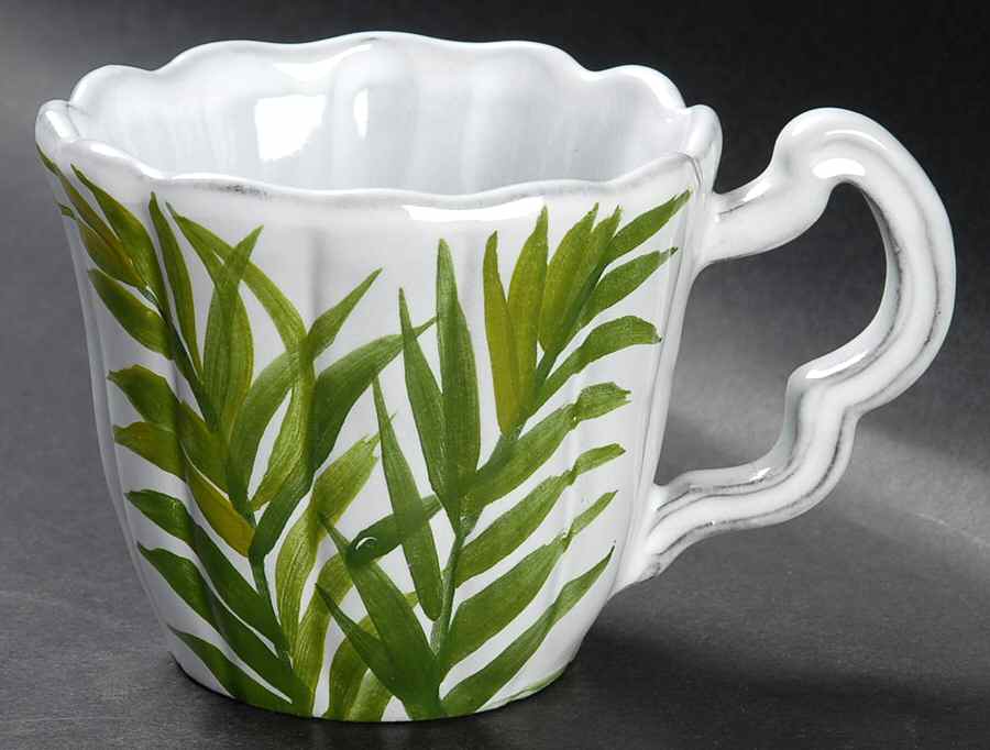 Painted Palms Mug by Vietri (Italy)-1