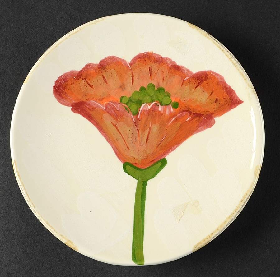 Poppy Canape Plate by Vietri (Italy)-1