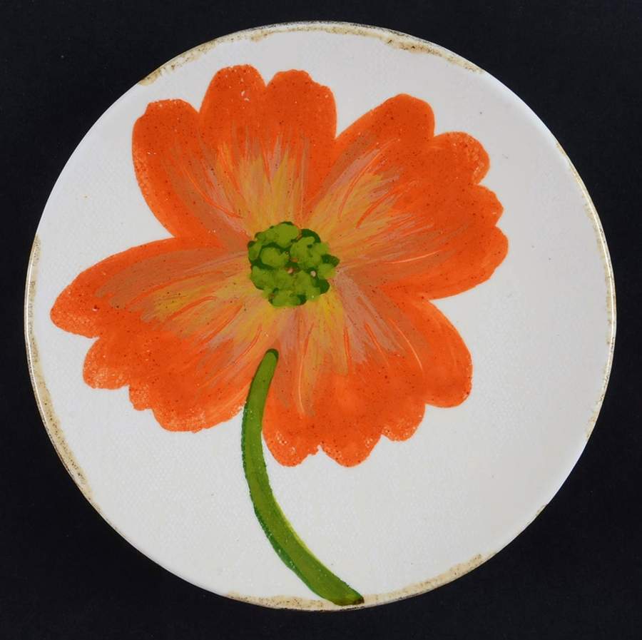 Poppy Canape Plate by Vietri (Italy)-1
