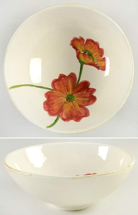 Poppy 10" Round Vegetable Bowl by Vietri (Italy)-1