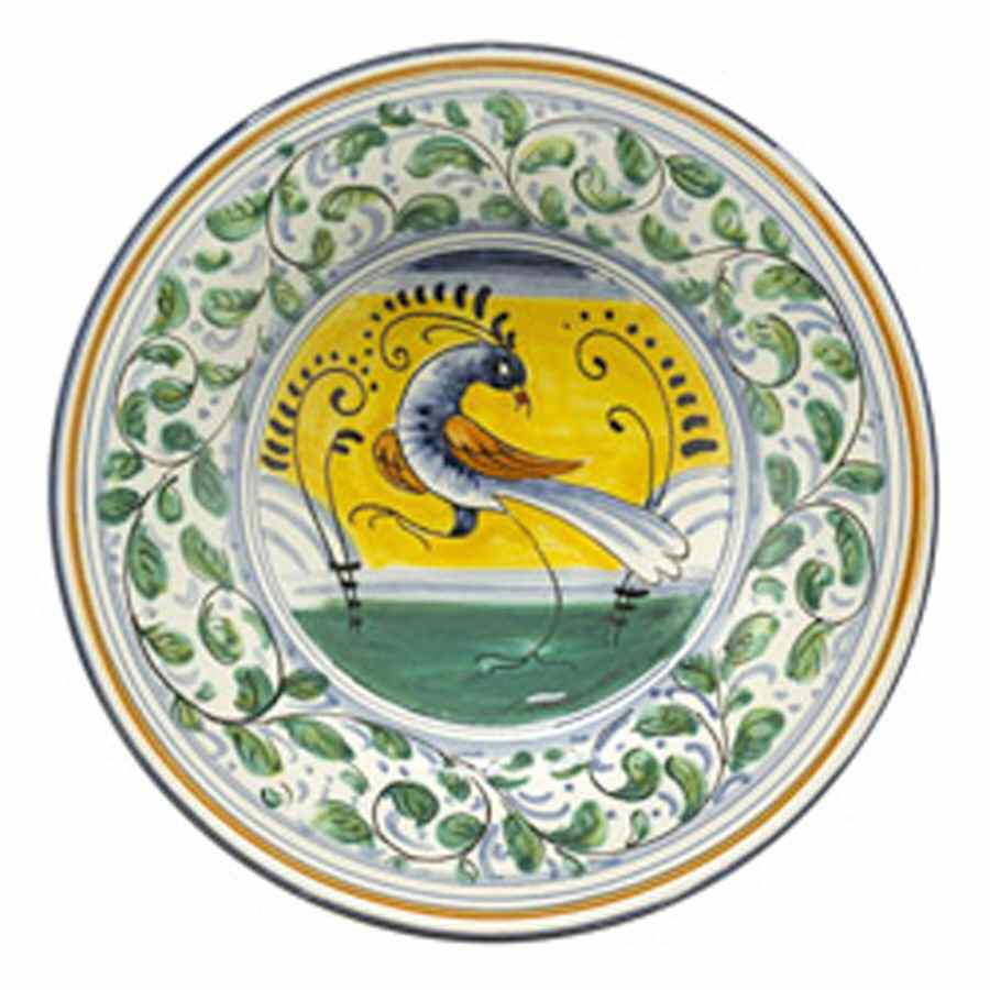 Montelupo Bird Wall Plate by Vietri (Italy)-1