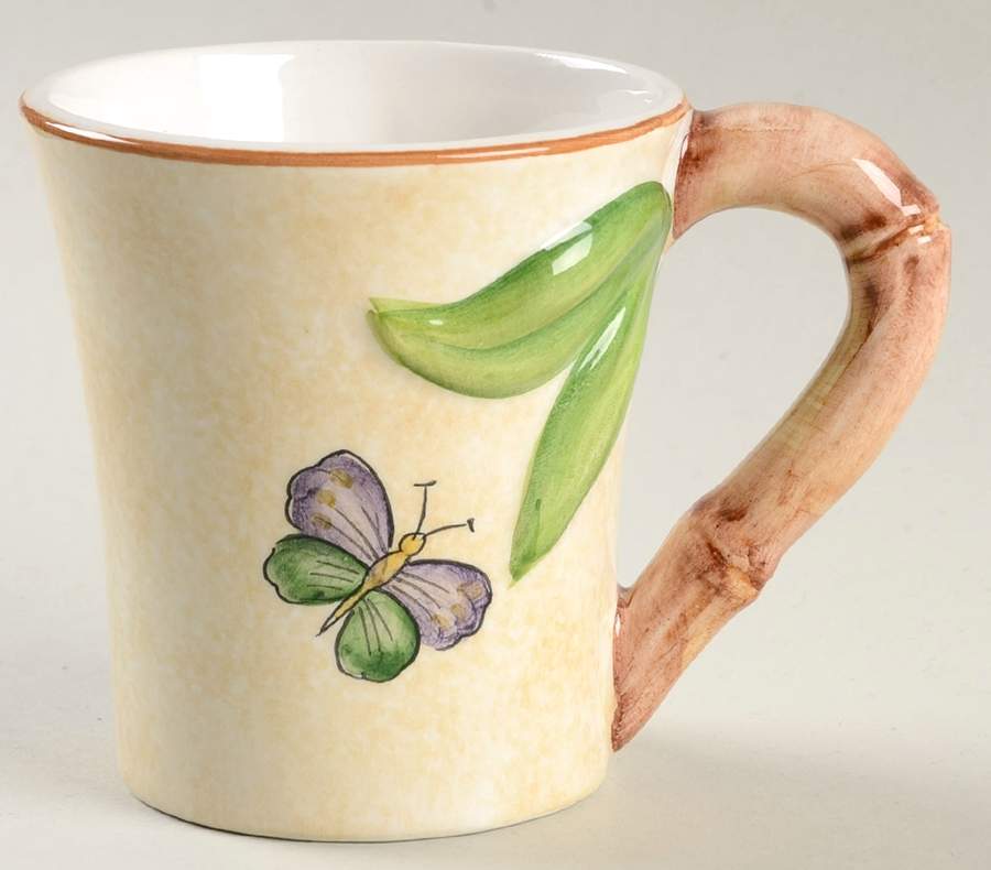 Bamboo Garden Mug by Vietri (Italy)-1