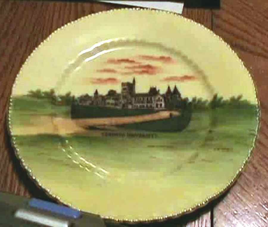 Toronto University Dinner Plate by Victoria (Austria)-1