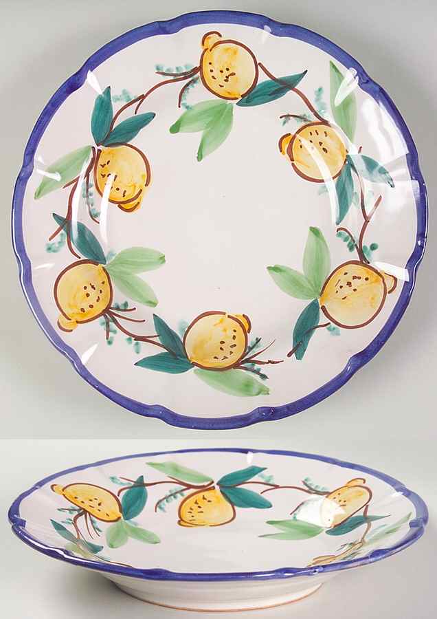 VIE71 Large Rim Soup Bowl by Vietri (Italy)-1