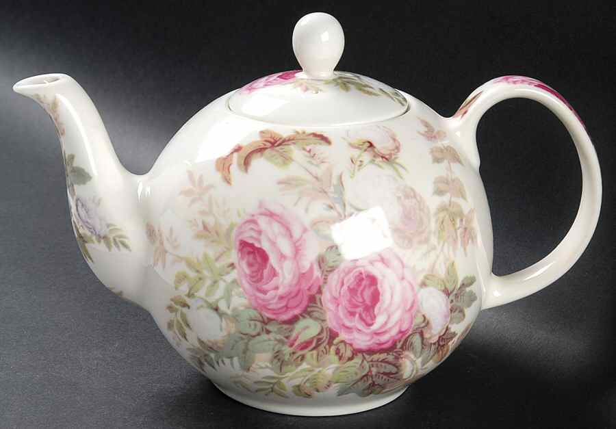 Brompton Rose Teapot & Lid by Victoria and Albert Museum-1