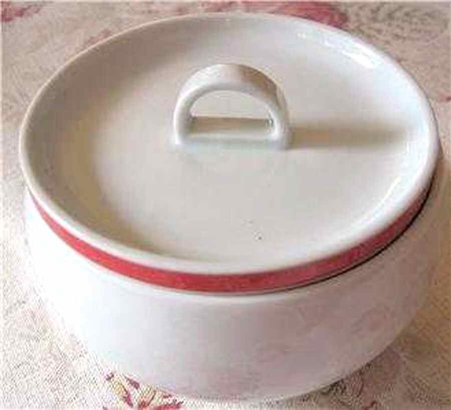 Block Red Sugar Bowl & Lid by Vista Alegre-1
