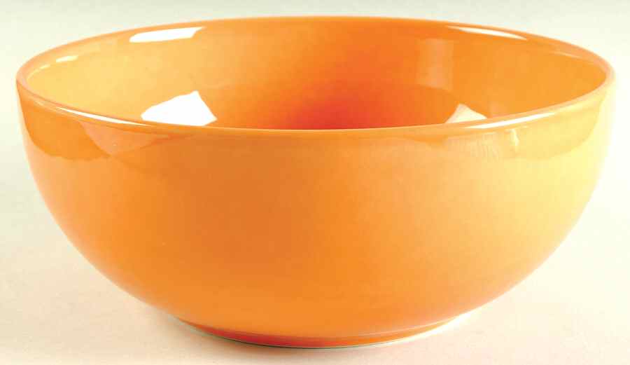 Impact Creamcycle Orange 10" Large Salad Serving Bowl by Vista Alegre-1