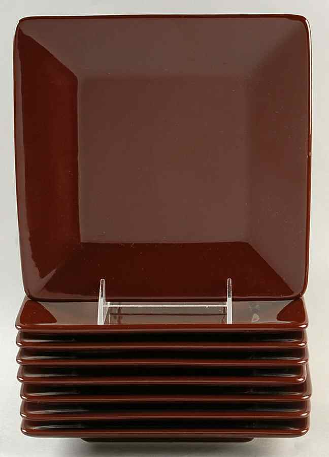 Quattro Chocolate (Set of 8) Salad Plates by Vista Alegre-1