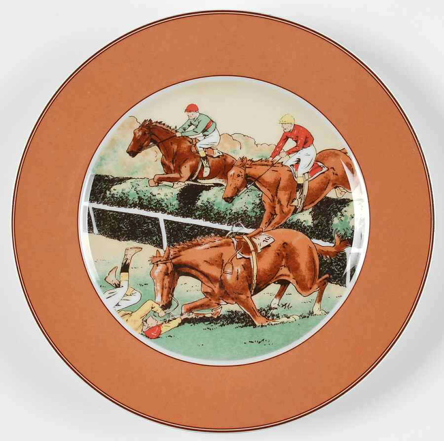 Steeplechase Salad Plate by Vista Alegre-1