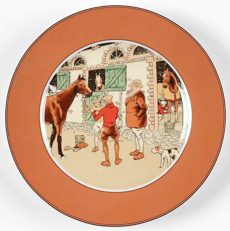 Steeplechase Salad Plate by Vista Alegre-1