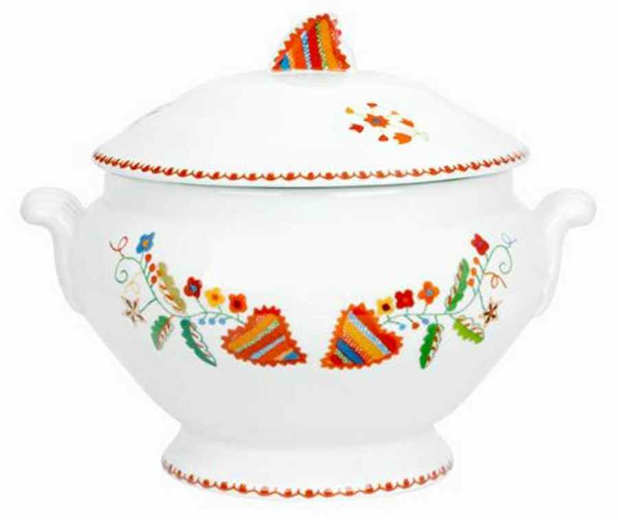 Vila Verde Tureen &  Lid by Vista Alegre-1