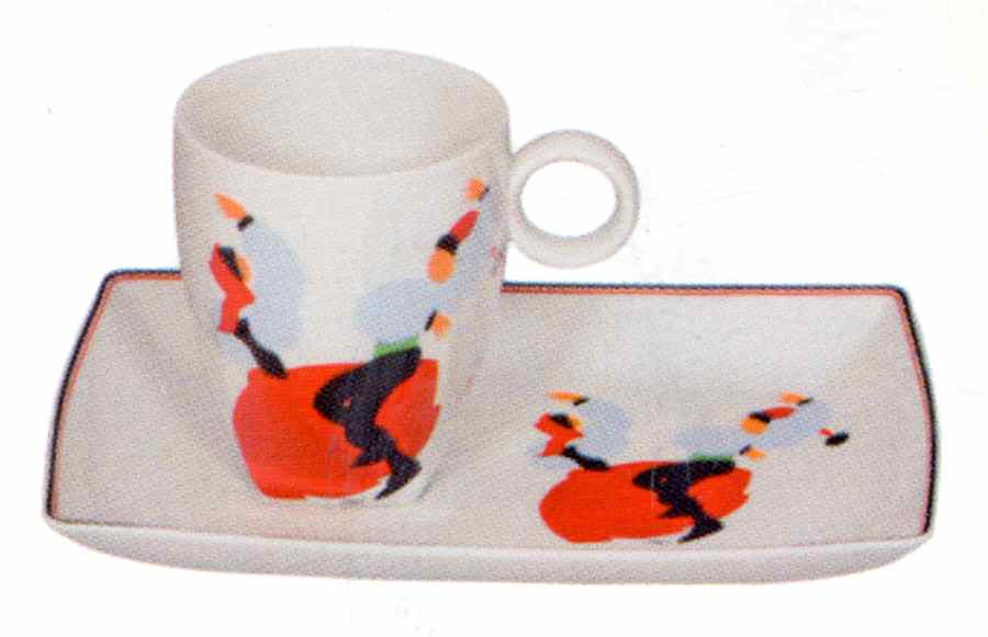 Pilo Snack Plate & Cup Set by Vista Alegre-1