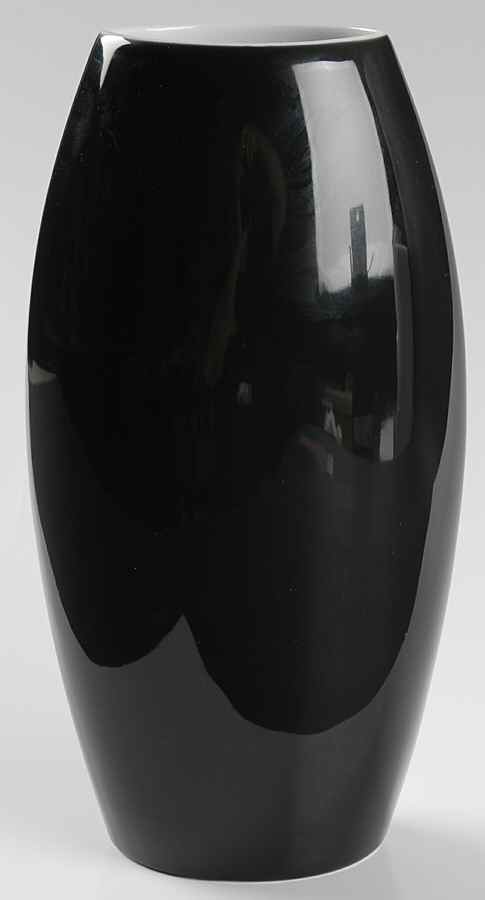 Oxygen Black 10" Vase by Vista Alegre-1