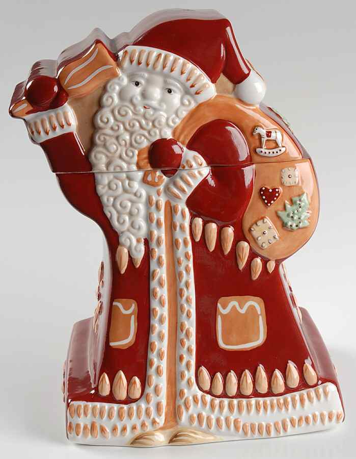 Ginger Fancy Figural Cookie Jar & Lid by Villeroy & Boch-1