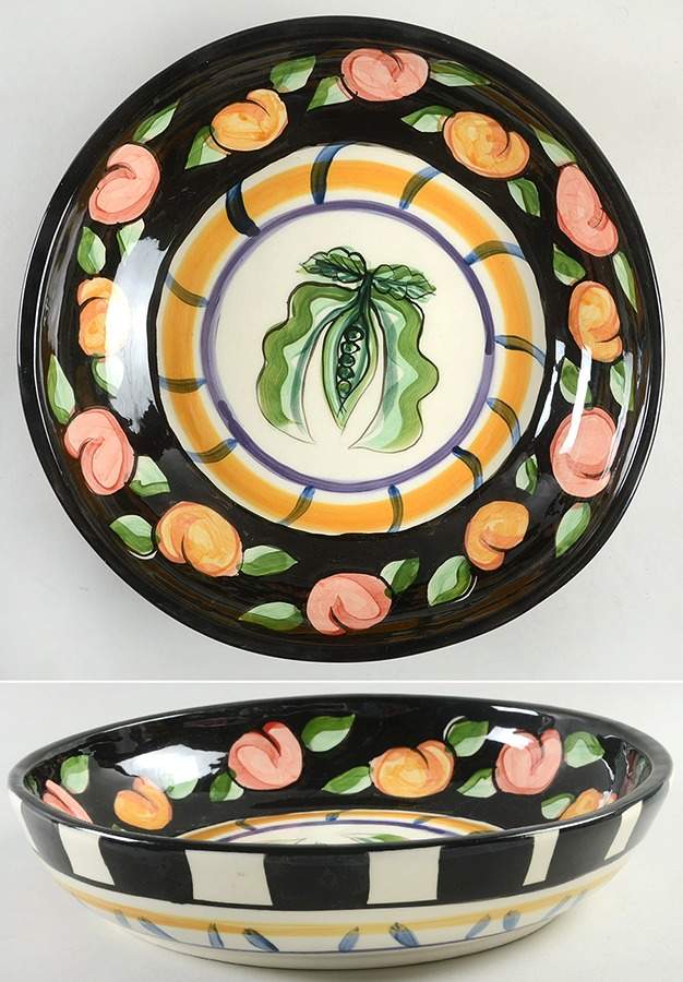 Bon Appetite 13" Pasta Serving Bowl by Vicki Carroll Studio-1