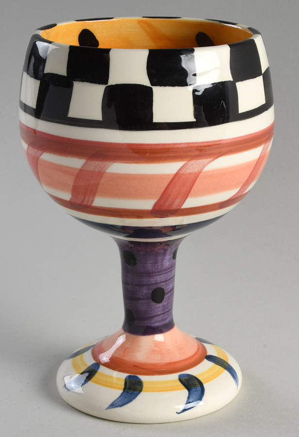 Bon Appetite China Goblet by Vicki Carroll Studio-1