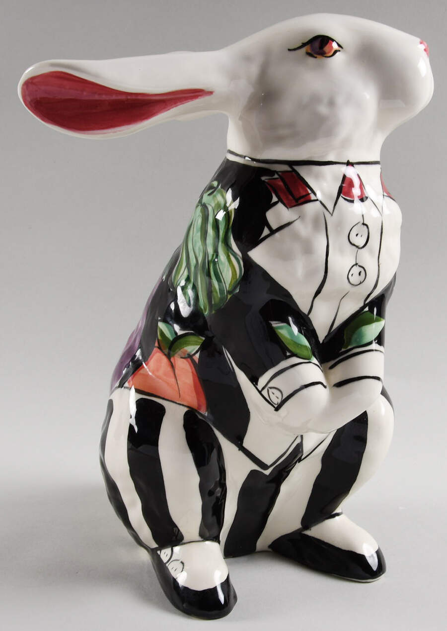 Bon Appetite Rabbit Figurine by Vicki Carroll Studio-1