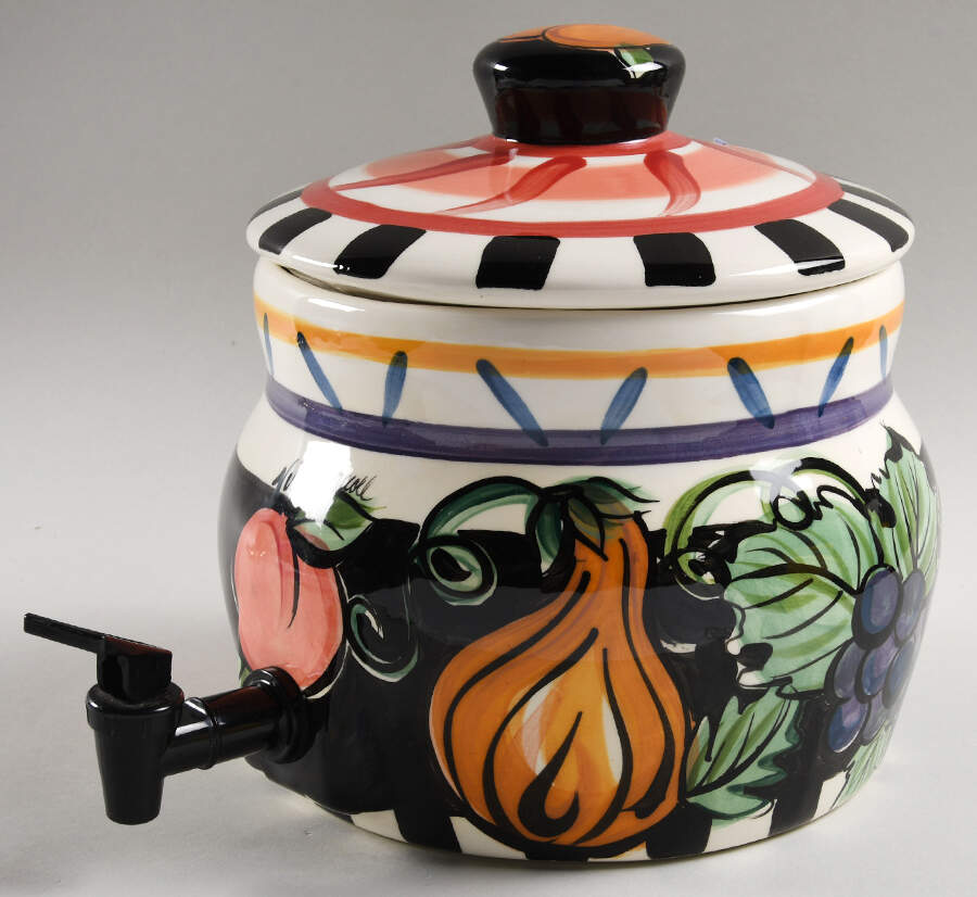 Bon Appetite China Beverage Server & Lid by Vicki Carroll Studio-1
