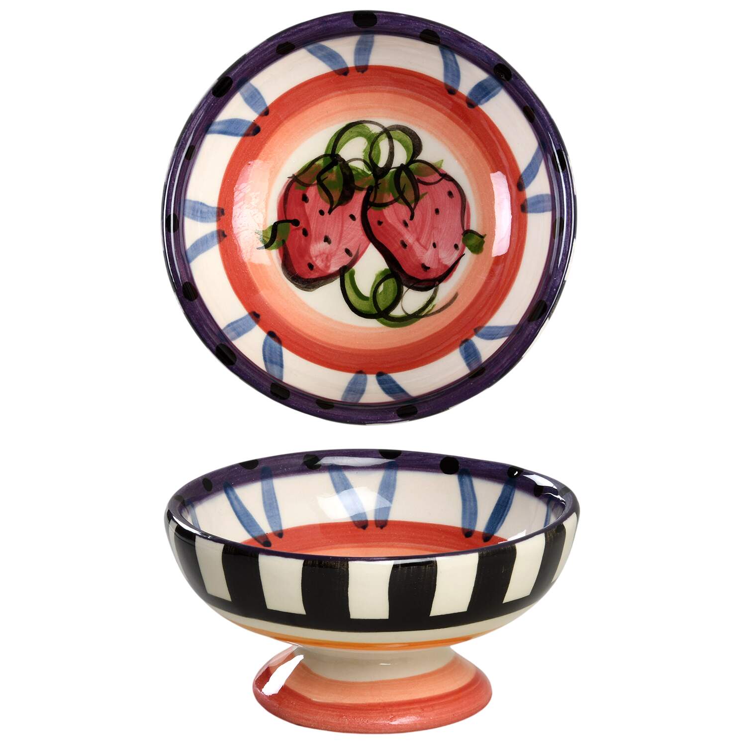 Bon Appetite 4" Footed Bowl by Vicki Carroll Studio-1