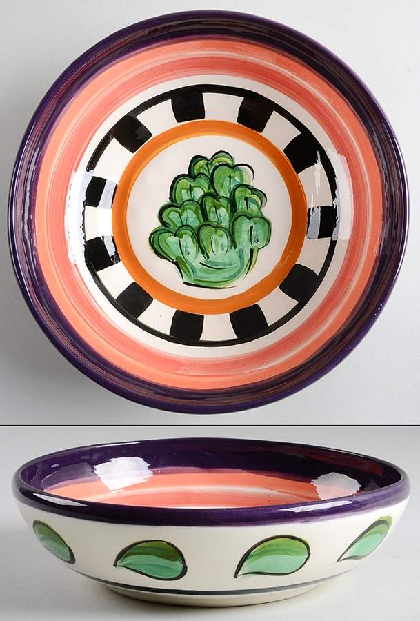 Bon Appetite 8" Round Vegetable Bowl by Vicki Carroll Studio-1