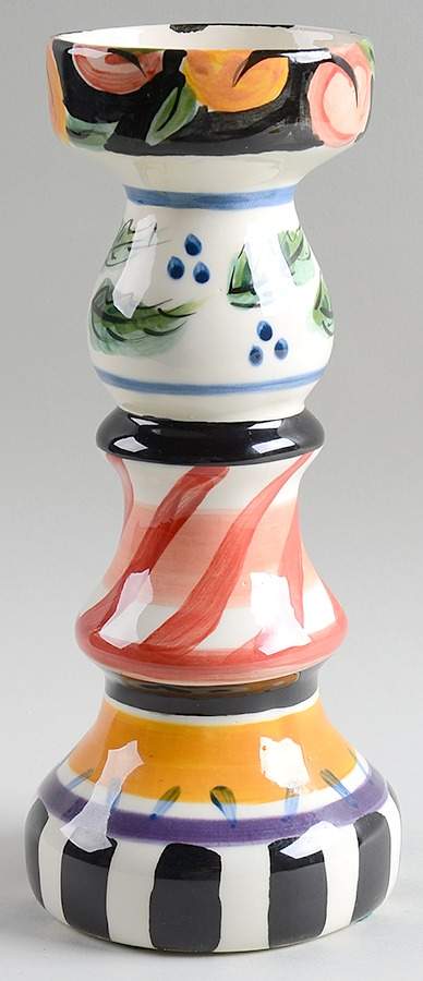 Bon Appetite 10" Pillar Candleholder by Vicki Carroll Studio-1